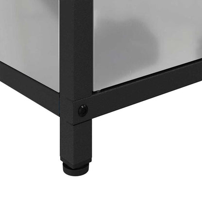 Kitchen Storage Cabinet with Shelf Silver Galvanised steel