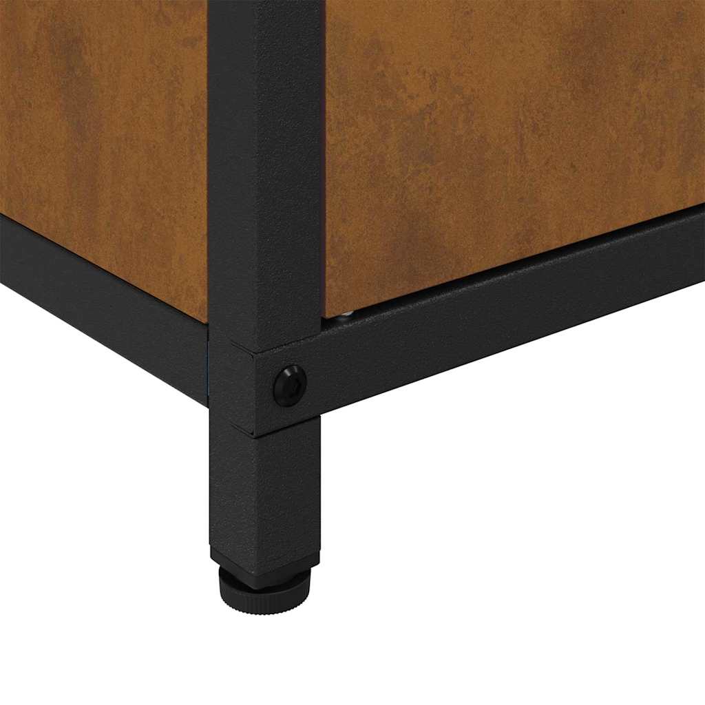 Kitchen Storage Cabinet with Shelf Rusty Weathering steel