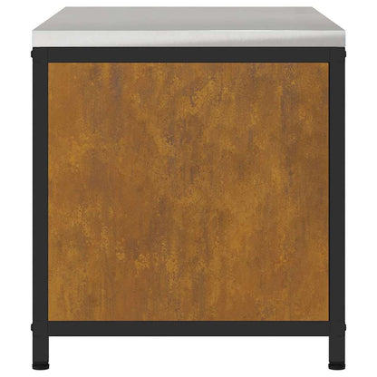 Kitchen Storage Cabinet with Shelf Rusty Weathering steel