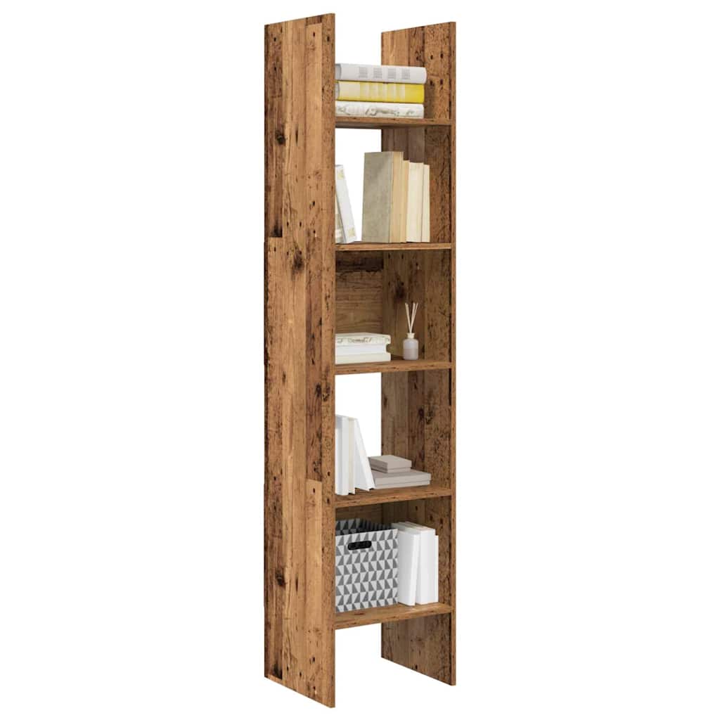 Book Cabinet Old wood 40 x 35 x 180 cm Engineered Wood