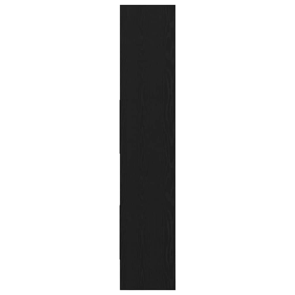 Book Cabinet Black oak 40 x 35 x 180 cm Engineered Wood