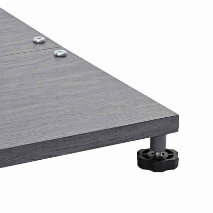 Outdoor Umbrella Base Dark grey wood look 45 x 45 x 31 cm Steel