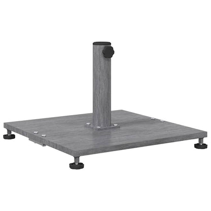Outdoor Umbrella Base Dark grey wood look 45 x 45 x 31 cm Steel