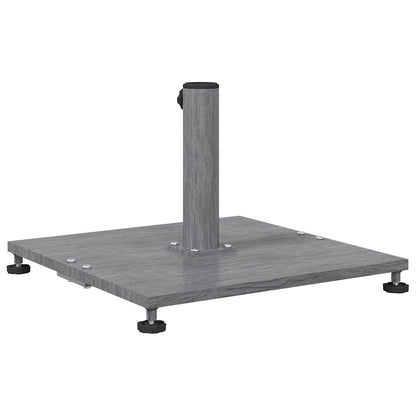 Outdoor Umbrella Base Dark grey wood look 45 x 45 x 31 cm Steel