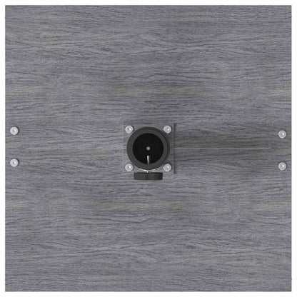 Outdoor Umbrella Base Dark grey wood look 45 x 45 x 31 cm Steel
