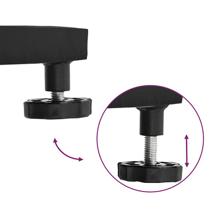 Outdoor Umbrella Base Adjustable Black 45 x 45 x 31 cm Steel