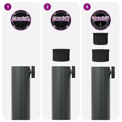 Outdoor Umbrella Base Dark grey 45 x 45 x 31 cm Steel