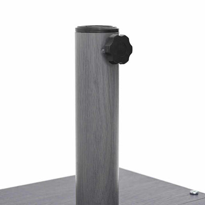 Outdoor Umbrella Base Dark grey wood look 45 x 45 x 31 cm Steel
