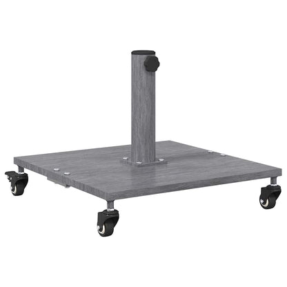 Outdoor Umbrella Base Dark grey wood look 45 x 45 x 31 cm Steel