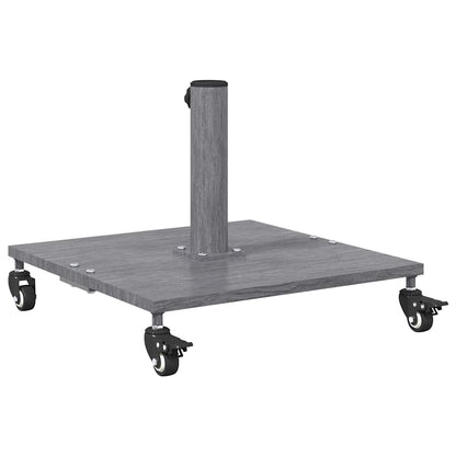 Outdoor Umbrella Base Dark grey wood look 45 x 45 x 31 cm Steel