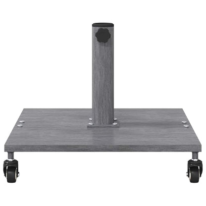 Outdoor Umbrella Base Dark grey wood look 45 x 45 x 31 cm Steel