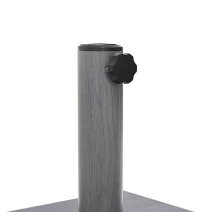 Outdoor Umbrella Base Dark grey wood look 45 x 45 x 31.5 cm