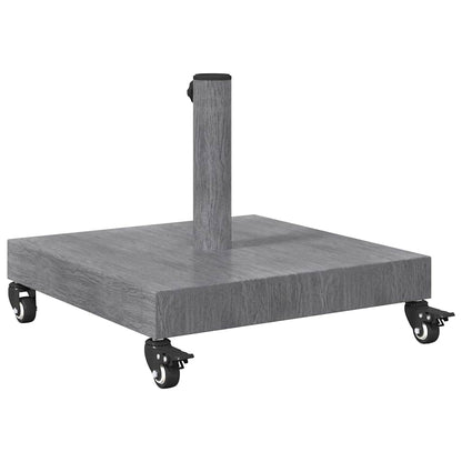 Outdoor Umbrella Base Dark grey wood look 45 x 45 x 31.5 cm