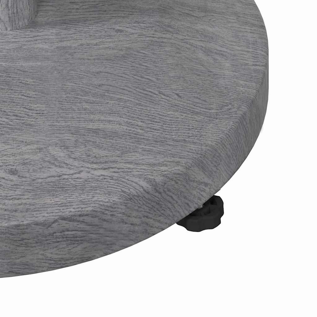 Outdoor Umbrella Base Dark grey wood look 48 x 48 x 32 cm