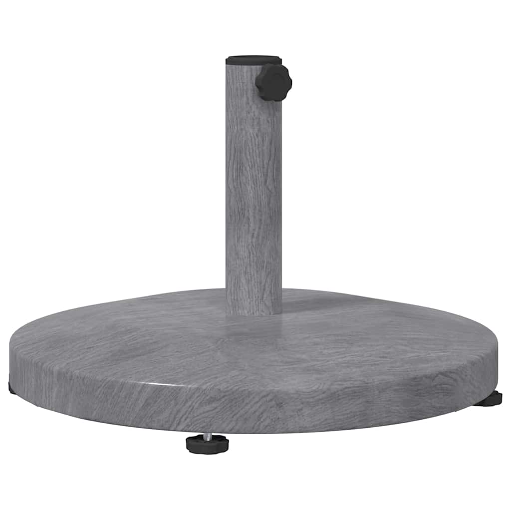 Outdoor Umbrella Base Dark grey wood look 48 x 48 x 32 cm