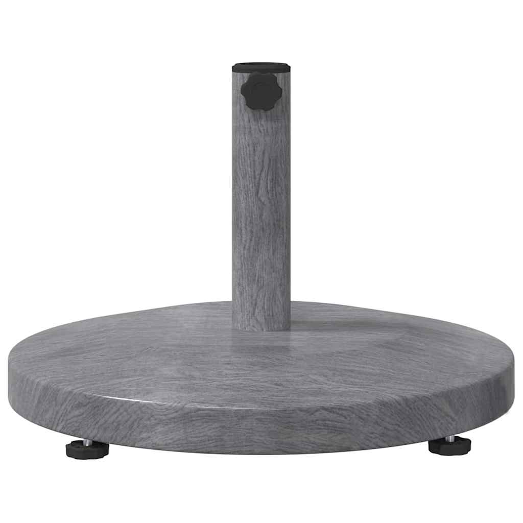 Outdoor Umbrella Base Dark grey wood look 48 x 48 x 32 cm