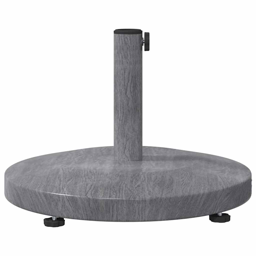 Outdoor Umbrella Base Dark grey wood look 48 x 48 x 32 cm