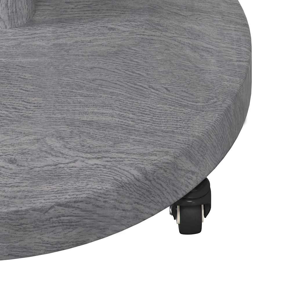 Outdoor Umbrella Base Dark grey wood look 48 x 48 x 32 cm