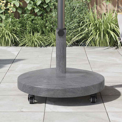 Outdoor Umbrella Base Dark grey wood look 48 x 48 x 32 cm
