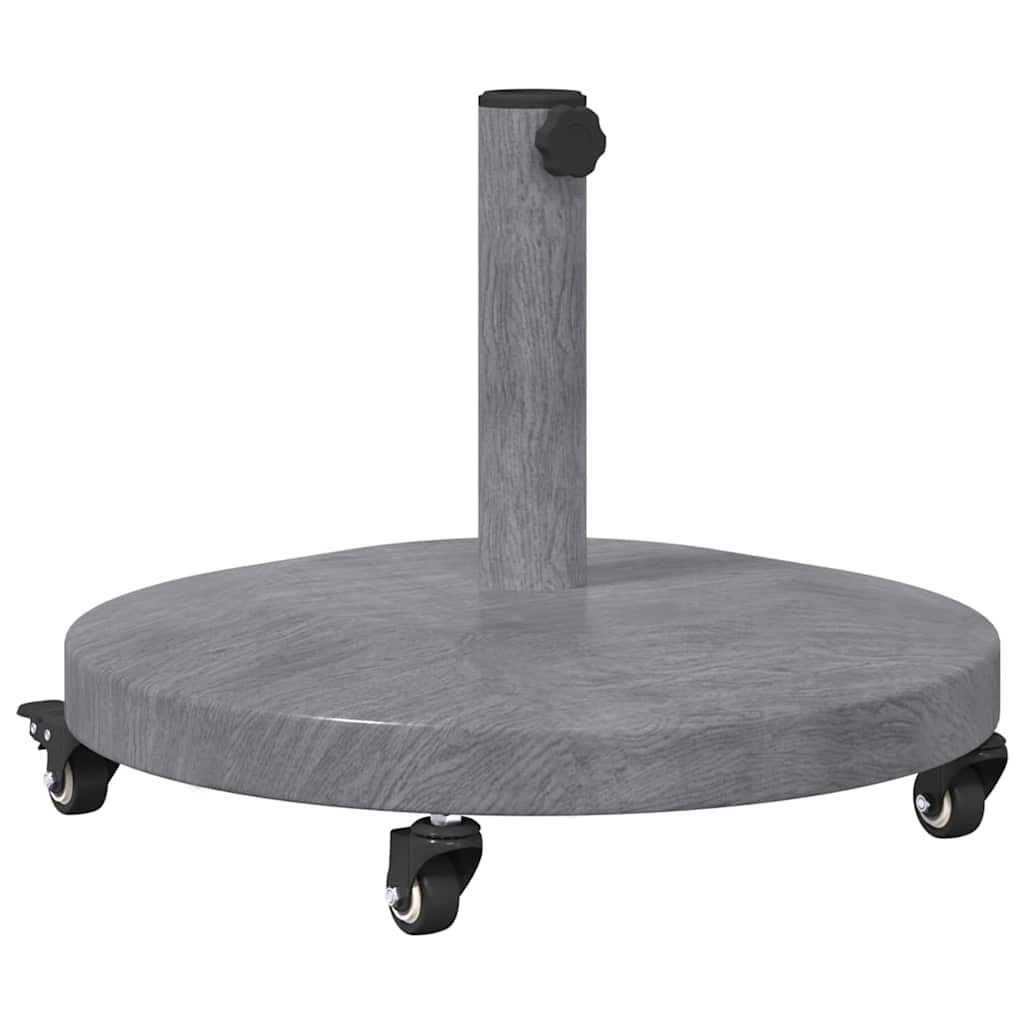 Outdoor Umbrella Base Dark grey wood look 48 x 48 x 32 cm