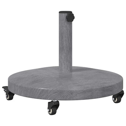 Outdoor Umbrella Base Dark grey wood look 48 x 48 x 32 cm