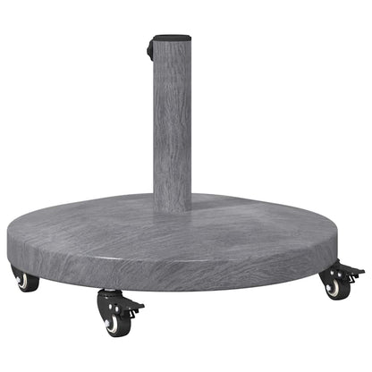Outdoor Umbrella Base Dark grey wood look 48 x 48 x 32 cm