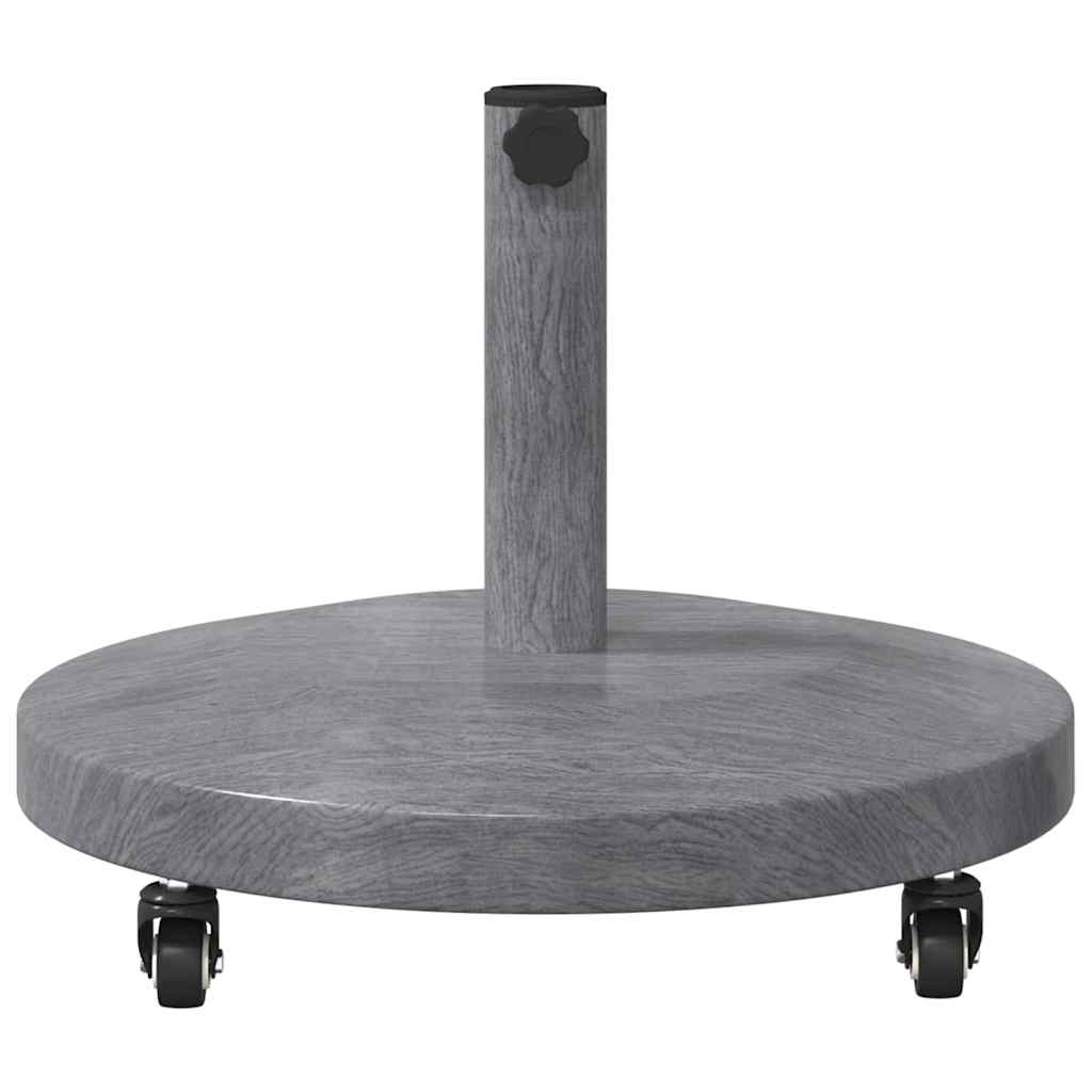 Outdoor Umbrella Base Dark grey wood look 48 x 48 x 32 cm