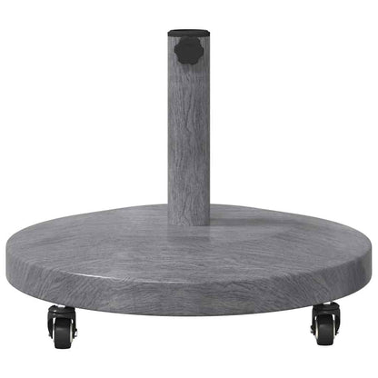 Outdoor Umbrella Base Dark grey wood look 48 x 48 x 32 cm