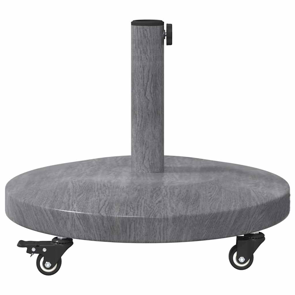 Outdoor Umbrella Base Dark grey wood look 48 x 48 x 32 cm