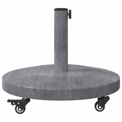 Outdoor Umbrella Base Dark grey wood look 48 x 48 x 32 cm