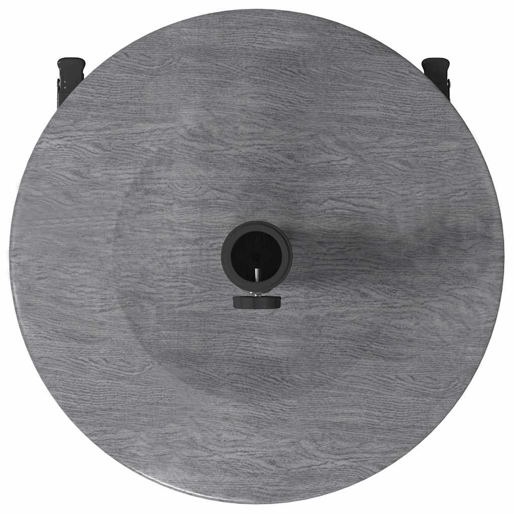 Outdoor Umbrella Base Dark grey wood look 48 x 48 x 32 cm