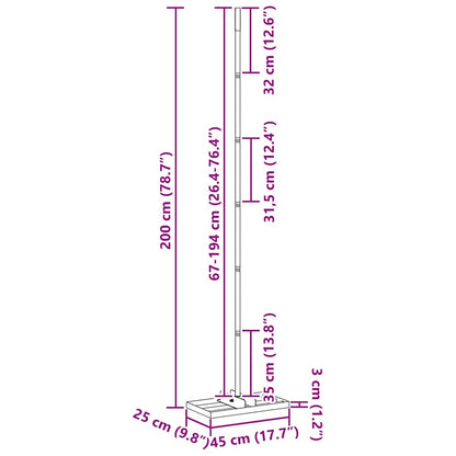 Garden Leveller Manual 45 x 25 x 200 cm
