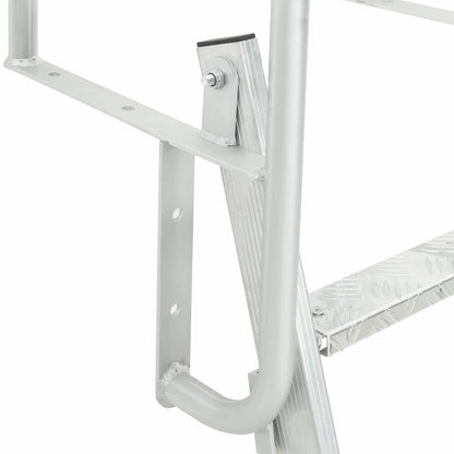 Dock Ladder 5-Steps Silver 58 x 77 x 191 cm Aluminium