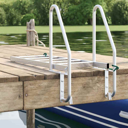 Dock Ladder 5-Steps Silver 58 x 77 x 191 cm Aluminium