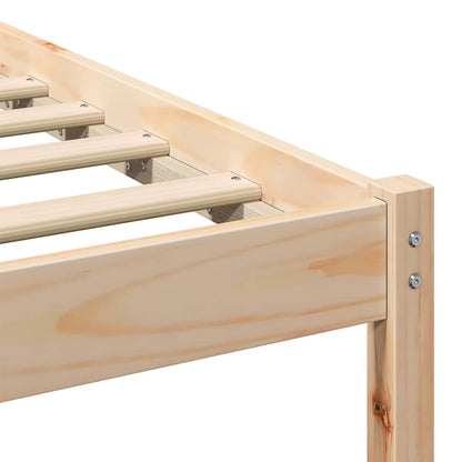 Bed Frame Brown 80 x 200 cm Solid Pine Wood