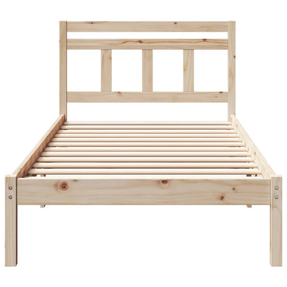 Bed Frame Brown 80 x 200 cm Solid Pine Wood