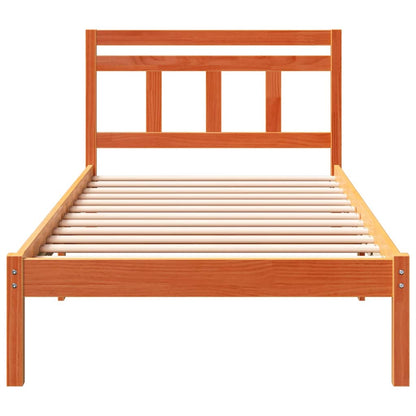 Bed Frame Brown 80 x 200 cm Solid Pine Wood