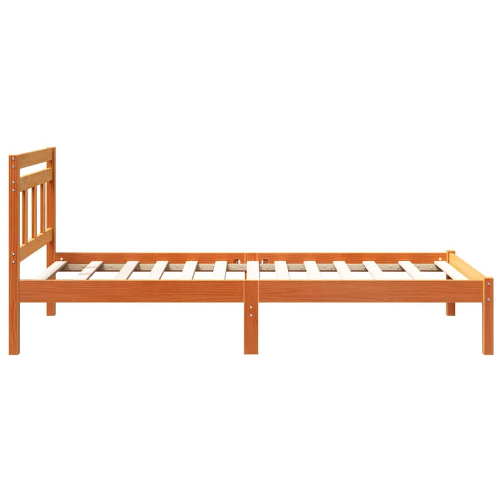 Bed Frame Brown 80 x 200 cm Solid Pine Wood