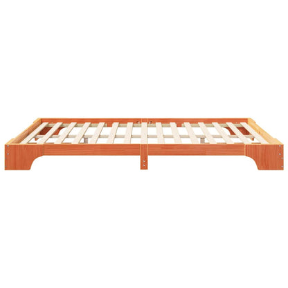 Bed Frame Brown 160 x 210 cm Solid Pine Wood