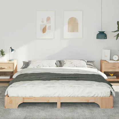 Bed Frame Brown 180 x 210 cm Solid Pine Wood