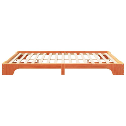 Bed Frame Brown 180 x 210 cm Solid Pine Wood