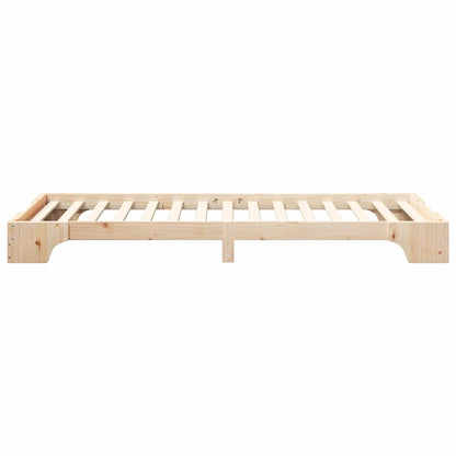 Bed Frame Brown 90 x 220 cm Solid Pine Wood