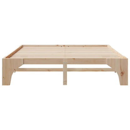 Bed Frame Brown 180 x 200 cm Solid Pine Wood