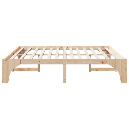 Bed Frame Brown 180 x 200 cm Solid Pine Wood