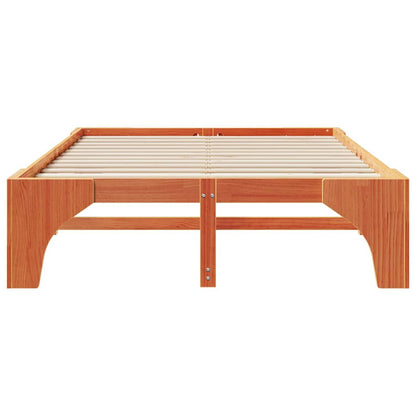 Bed Frame Brown 150 x 200 cm Solid Pine Wood