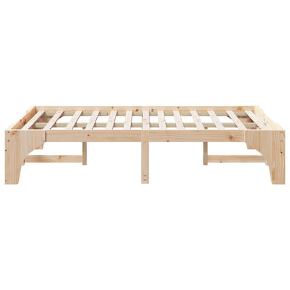 Bed Frame Brown 120 x 200 cm Solid Pine Wood