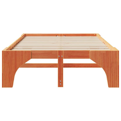 Bed Frame Brown 120 x 200 cm Solid Pine Wood