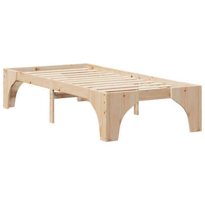 Bed Frame Brown 80 x 200 cm Solid Pine Wood