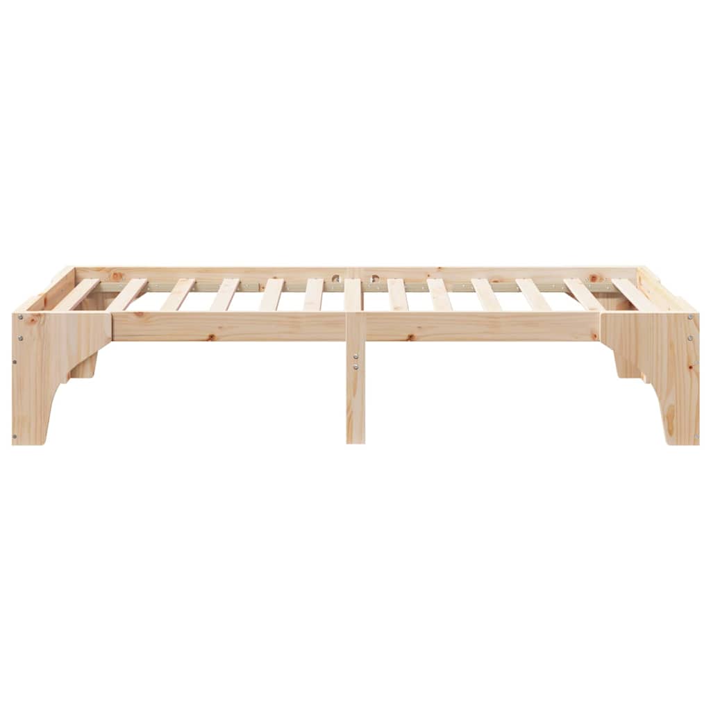 Bed Frame Brown 80 x 200 cm Solid Pine Wood