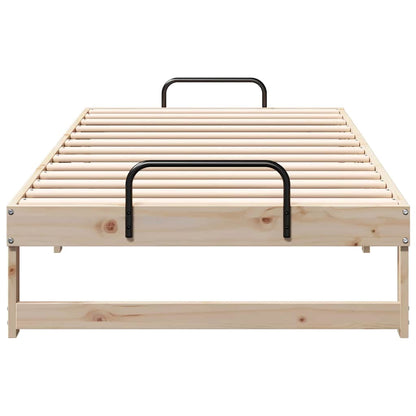 Bed Frame Brown 90 x 200 cm Solid Pine Wood